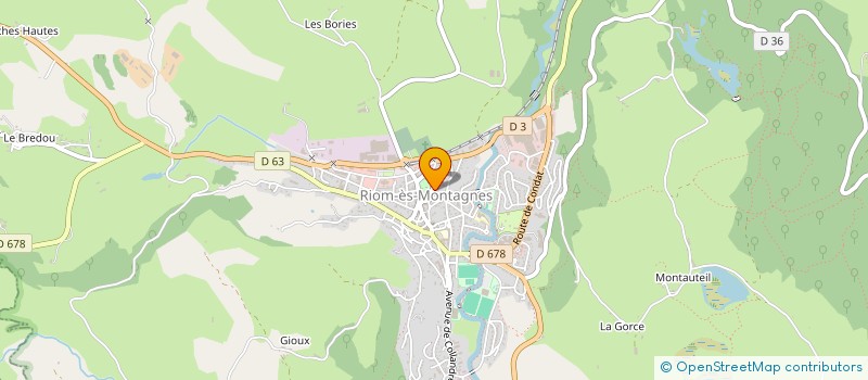 localisation de l'entreprise JUILLARD PATRICE à RIOM-ES-MONTAGNES