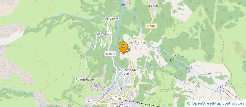 localisation de l'entreprise JUJAX à VALLOIRE