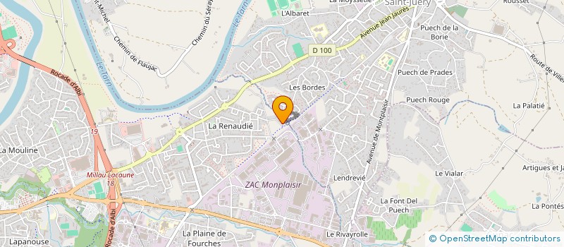 localisation de l'entreprise JUJEABATTY à ALBI