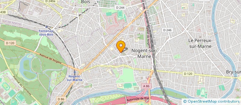 localisation de l'entreprise JUJOLI  NOGENT-SUR-MARNE