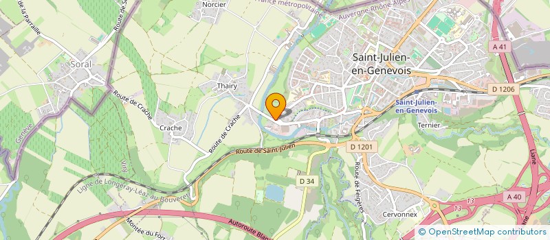 localisation de l'entreprise JUJU à SAINT-JULIEN-EN-GENEVOIS