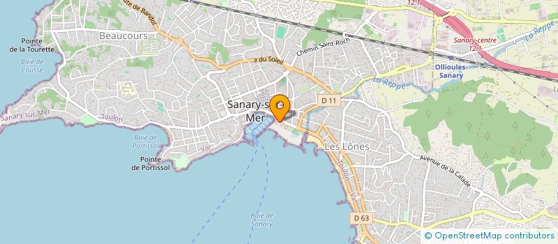 localisation de l'entreprise JUJU  SANARY-SUR-MER
