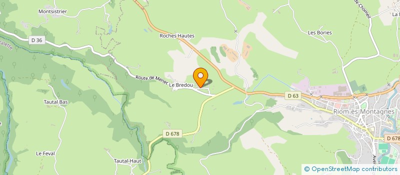localisation de l'entreprise JUJU à RIOM-ES-MONTAGNES