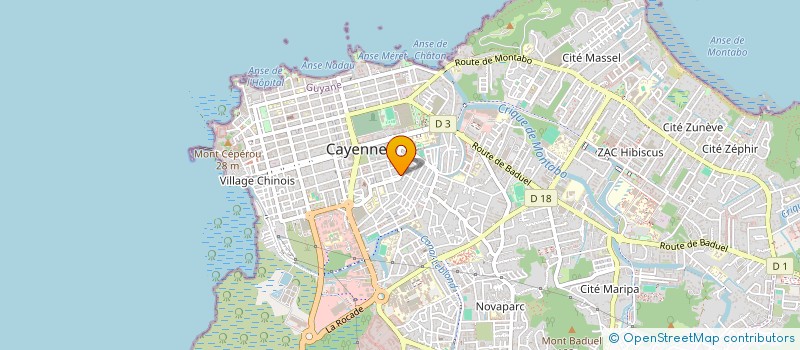 localisation de l'entreprise JUJU  CAYENNE