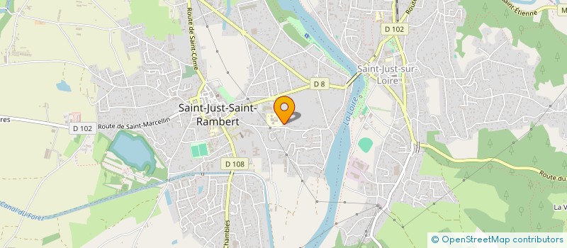 localisation de l'entreprise JUJU  SAINT-JUST-SAINT-RAMBERT