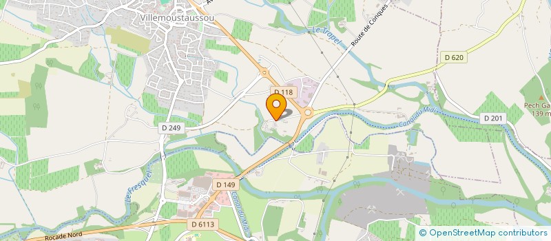 localisation de l'entreprise JUJU  VILLEMOUSTAUSSOU