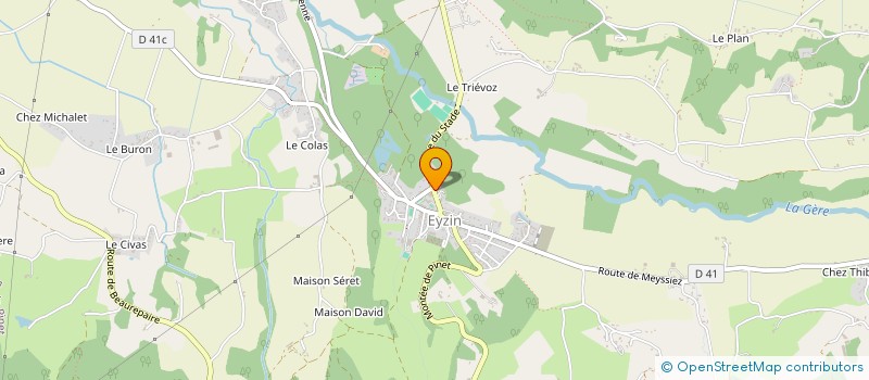 localisation de l'entreprise JUJU COMPAGNIE  EYZIN-PINET