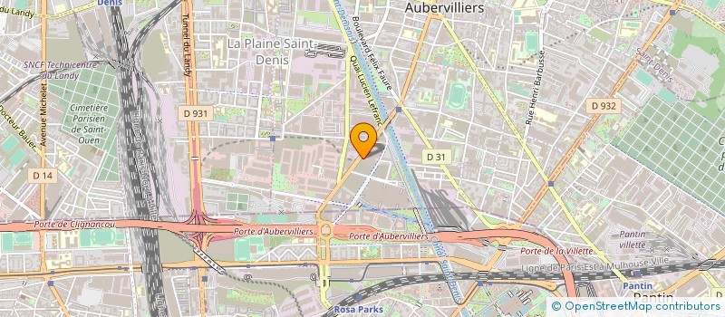localisation de l'entreprise JUJU & EVA à AUBERVILLIERS