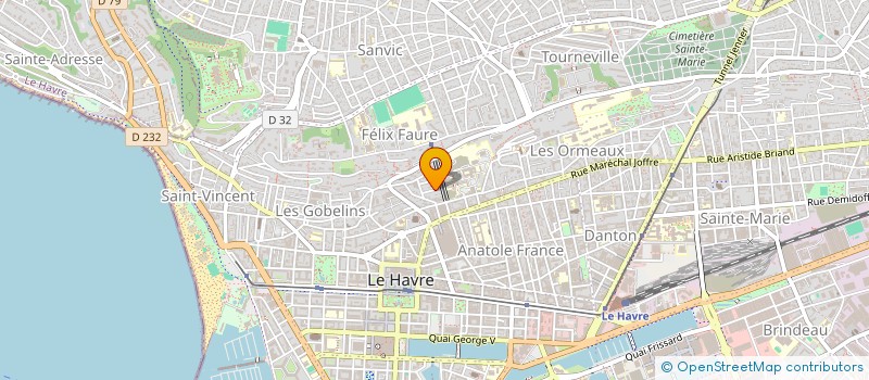 localisation de l'entreprise JUJU'S à LE HAVRE