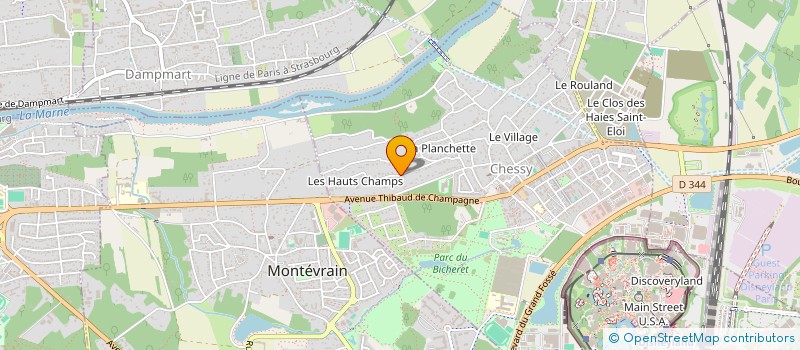 localisation de l'entreprise JUJUBEES PARIS à CHESSY