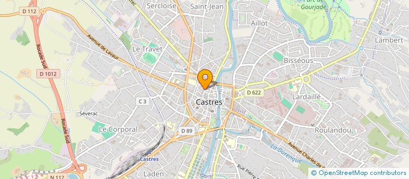 localisation de l'entreprise JUKE BOX à CASTRES