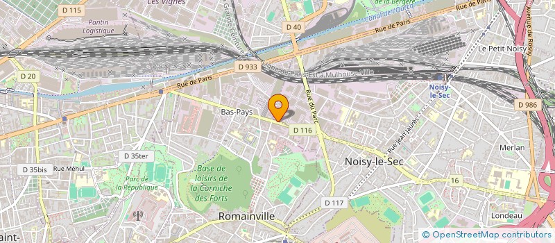 localisation de l'entreprise JUKI 555 à ROMAINVILLE