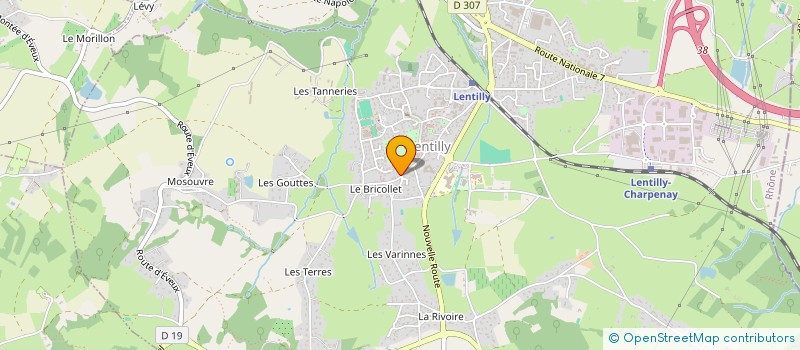 localisation de l'entreprise JUL'ART  LENTILLY