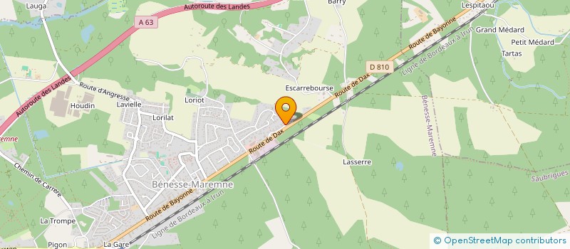 localisation de l'entreprise JUL'IE  BENESSE-MAREMNE