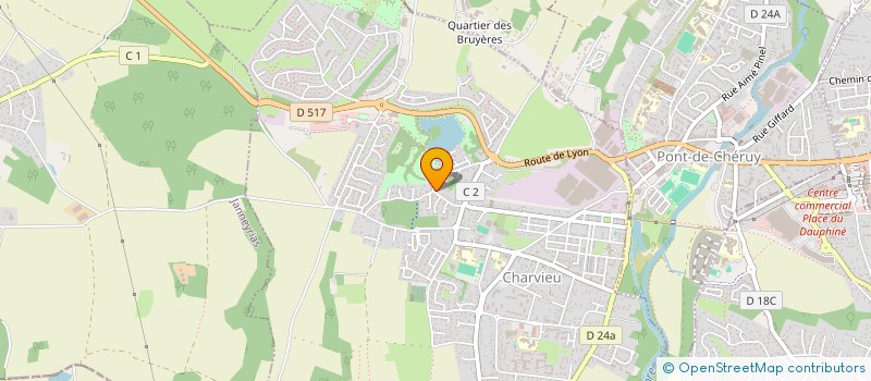 localisation de l'entreprise JULAIN  CHARVIEU-CHAVAGNEUX