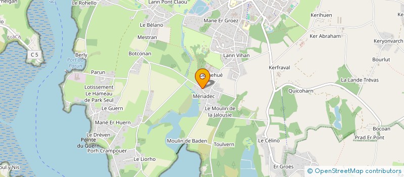 localisation de l'entreprise JULAMO  LARMOR-BADEN