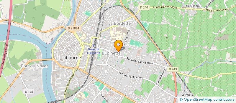 localisation de l'entreprise JULAN  LIBOURNE