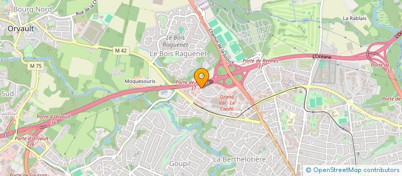localisation de l'entreprise JULAPO-PIZZA à ORVAULT
