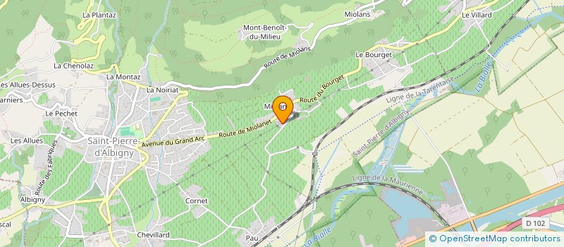 localisation de l'entreprise JULAROLI  SAINT-PIERRE-D'ALBIGNY