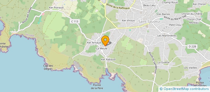 localisation de l'entreprise JULART à ILE-D'YEU (L')