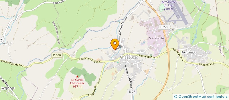 localisation de l'entreprise JULART à CHASPUZAC