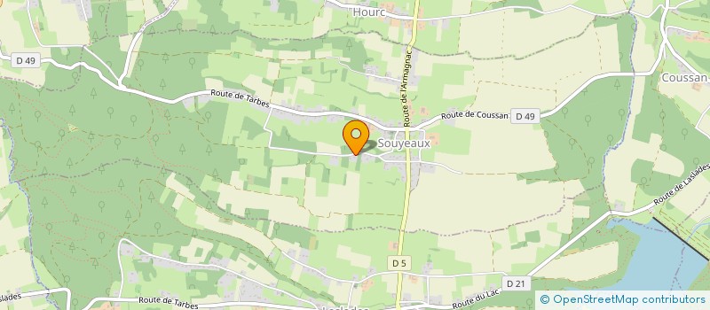 localisation de l'entreprise JULAU  SOUYEAUX