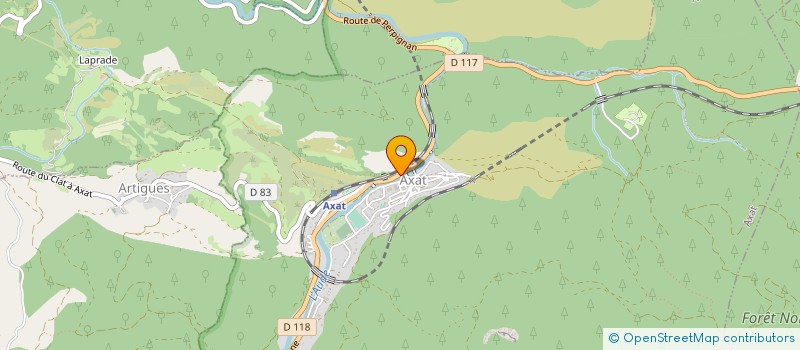 localisation de l'entreprise JULAUDINE  AXAT