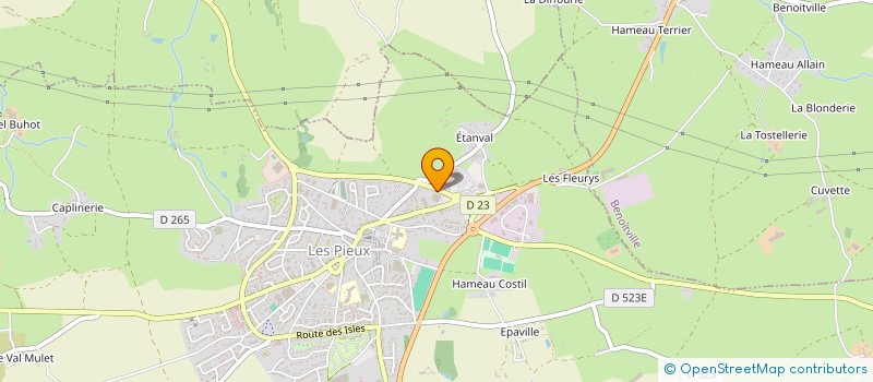 localisation de l'entreprise JULAUR à LES PIEUX