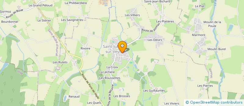 localisation de l'entreprise JULAURSOL  SAINT-JULIEN-SUR-VEYLE