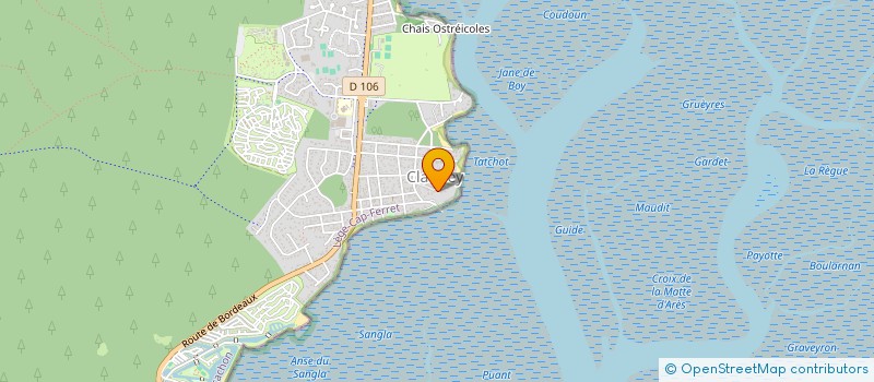 localisation de l'entreprise JULAWA  LEGE-CAP-FERRET