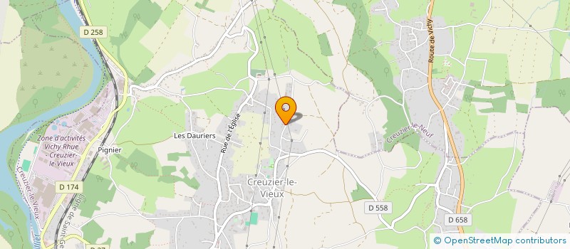 localisation de l'entreprise JULAX IMMO  CREUZIER-LE-VIEUX