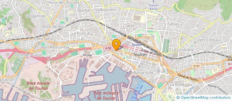 localisation de l'entreprise JULBERT  TOULON