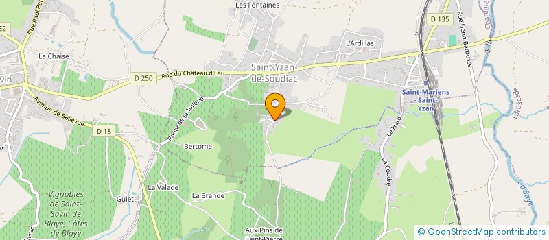 localisation de l'entreprise JULE  SAINT-YZAN-DE-SOUDIAC