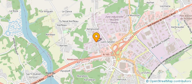 localisation de l'entreprise JULE JEANNEROT  LARMOR-PLAGE