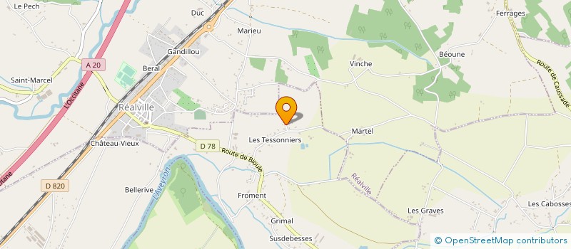 localisation de l'entreprise JULEA  CAYRAC