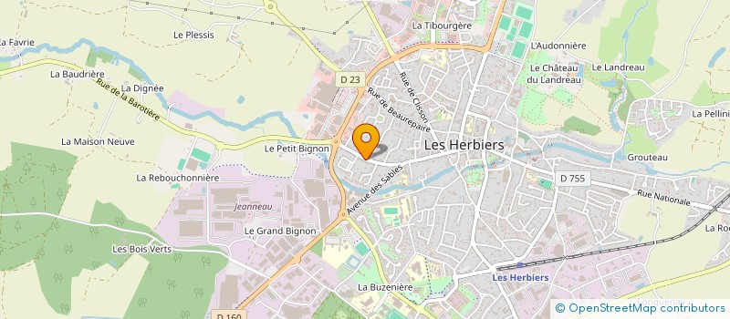 localisation de l'entreprise JULECLA à LES HERBIERS