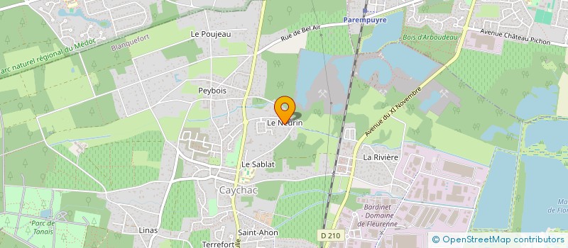 localisation de l'entreprise JULEMA à BLANQUEFORT
