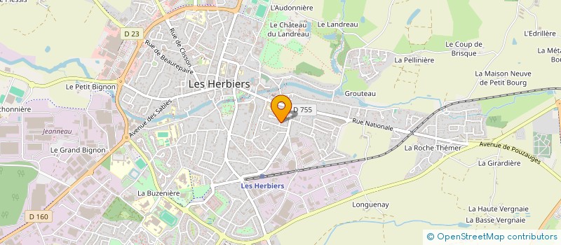 localisation de l'entreprise JULERN à LES HERBIERS