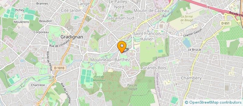 localisation de l'entreprise JULES 12  GRADIGNAN