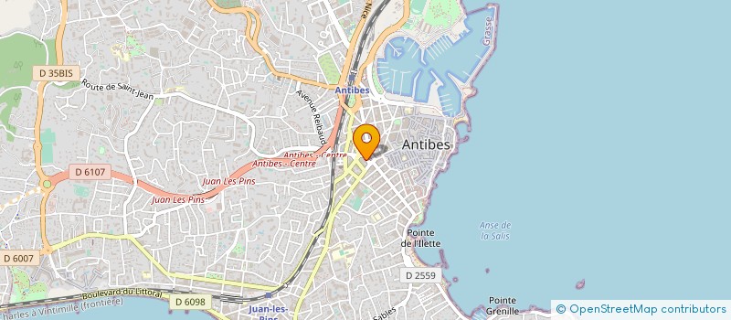 localisation de l'entreprise JULES à ANTIBES