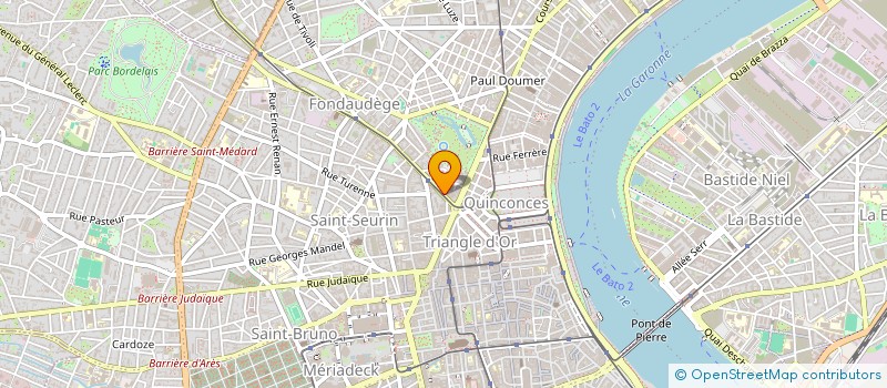 localisation de l'entreprise JULES A  BORDEAUX