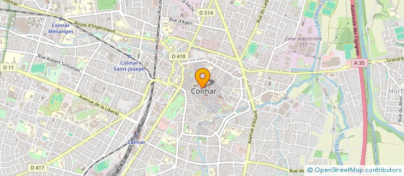 localisation de l'entreprise JULES CAHN ET COMPAGNIE  COLMAR