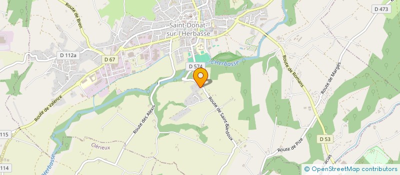 localisation de l'entreprise JULES DE ST DONAT  SAINT-DONAT-SUR-L'HERBASSE