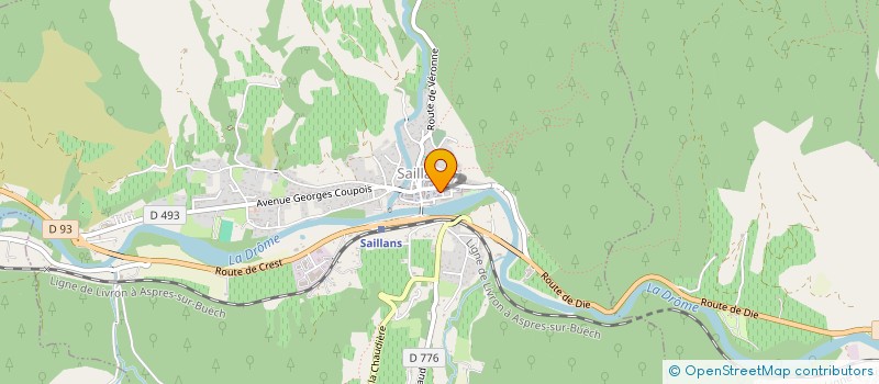 localisation de l'entreprise JULES ET JIM  SAILLANS