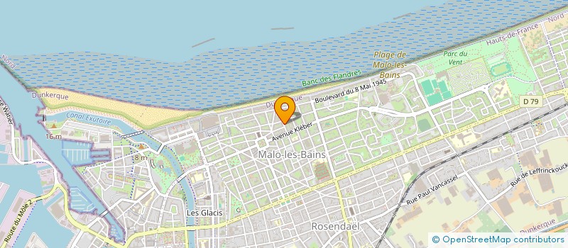 localisation de l'entreprise JULES ET KLEBER à DUNKERQUE