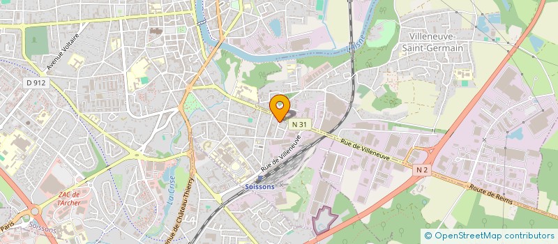 localisation de l'entreprise JULES ET LOUIS à SOISSONS
