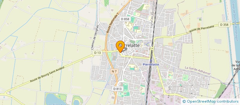localisation de l'entreprise JULES ET SHINE à PIERRELATTE