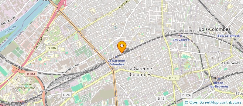 localisation de l'entreprise JULES FERRY 163  COLOMBES
