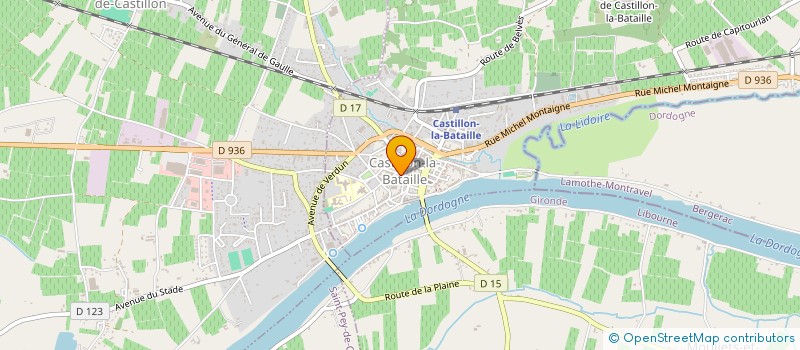 localisation de l'entreprise JULES FERRY  CASTILLON-LA-BATAILLE