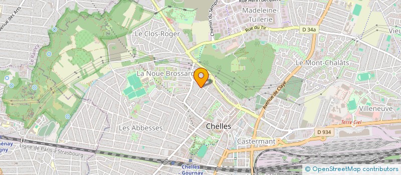 localisation de l'entreprise JULES FERRY  CHELLES